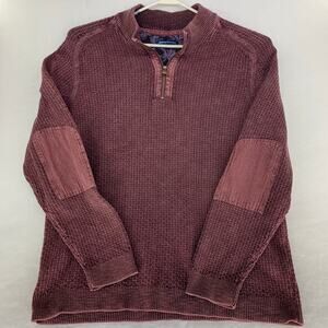 Tommy Bahama Sunbreak Half-Zip Sweater Chestnut Size XXL Big & Tall